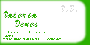 valeria denes business card